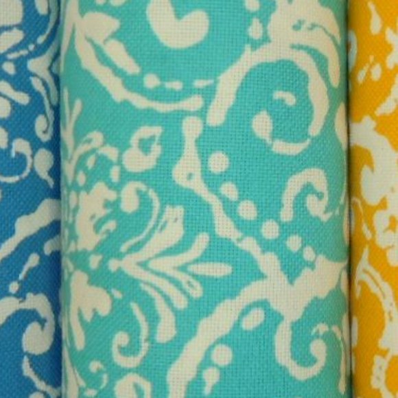 Outdoor Print Affair Caribbean Blue Fabric - Picture 1 of 6